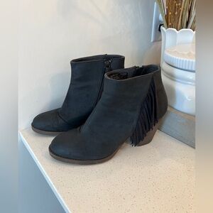 Ariat Women's Black Fringe Ankle Boots